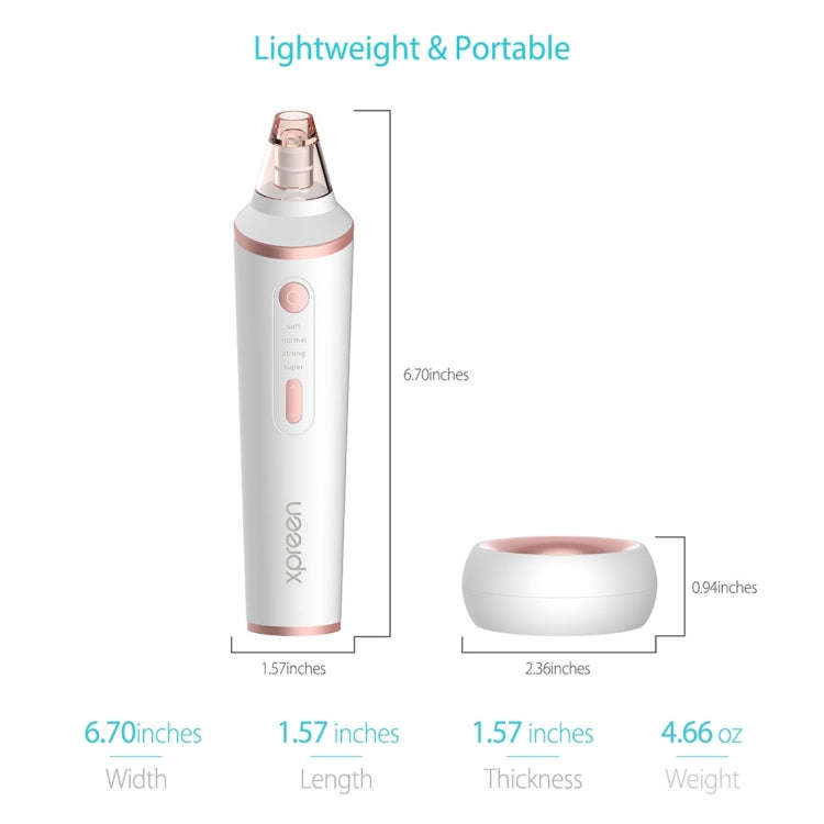 XPREEN XPRE037 Wireless Charging  Multi-function Blackhead Extractor Pore Cleanser with Four Prob...