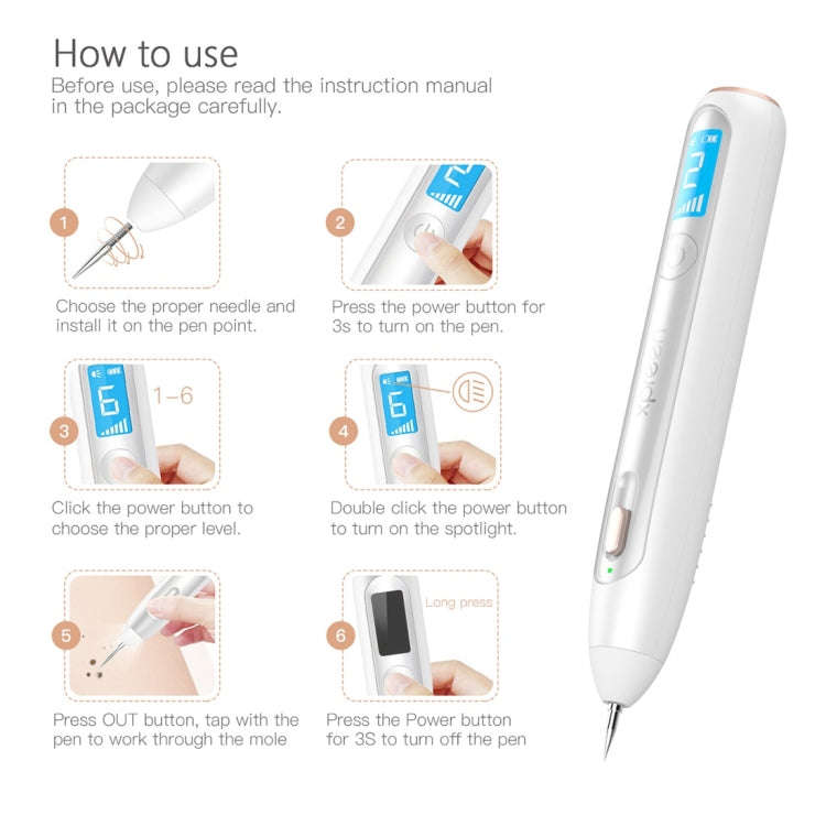 XPREEN XPRE051 Professional Wireless Rechargeable Mole Freckle Dark Spots Tattoo Wart Removal Pen...