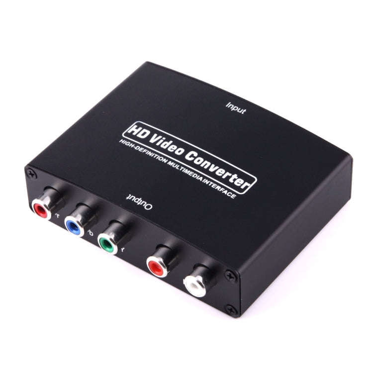 1080P HD HDMI to YPbPr Video and R/L Audio Adapter Converter(Black)
