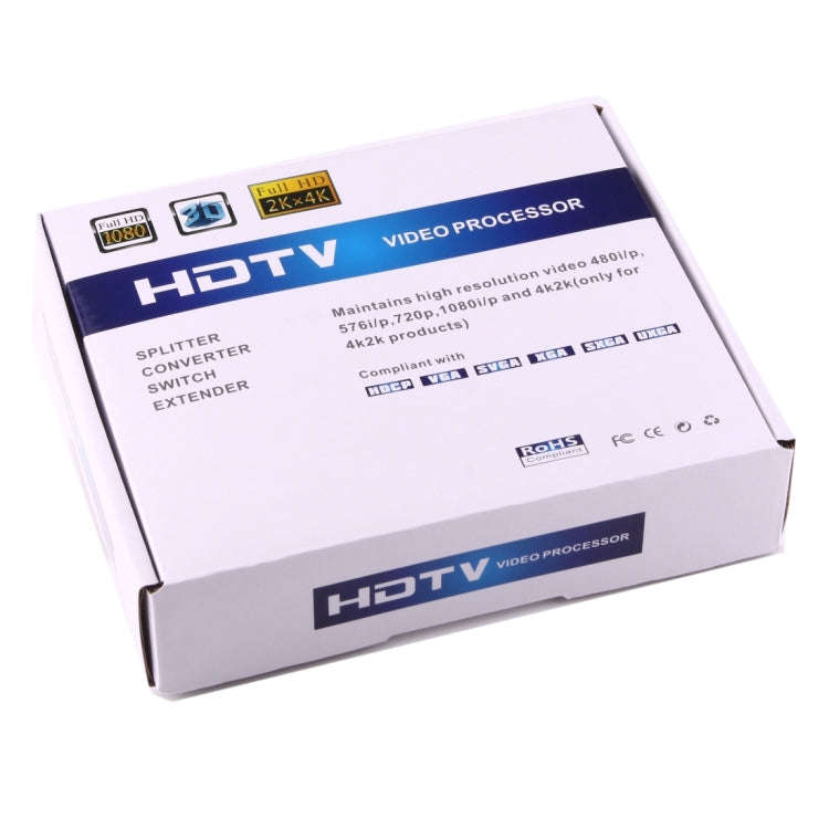 1080P HD HDMI to YPbPr Video and R/L Audio Adapter Converter(Black)