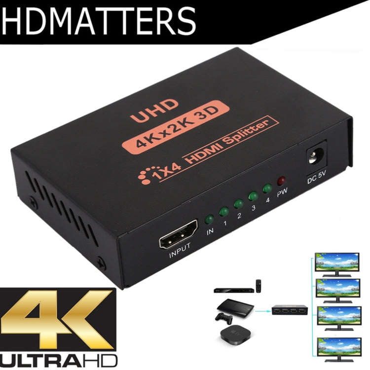 CY10 UHD 4K x 2K 3D 1 x 4 HDMI Splitter (AU Plug)
