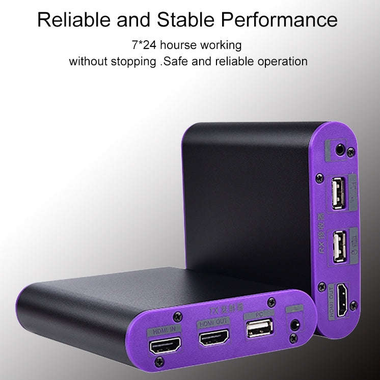 CAT872-KVM HDMI Extender (Receiver & Sender) over CAT5e/CAT6 Cable with USB Port and KVM Function...