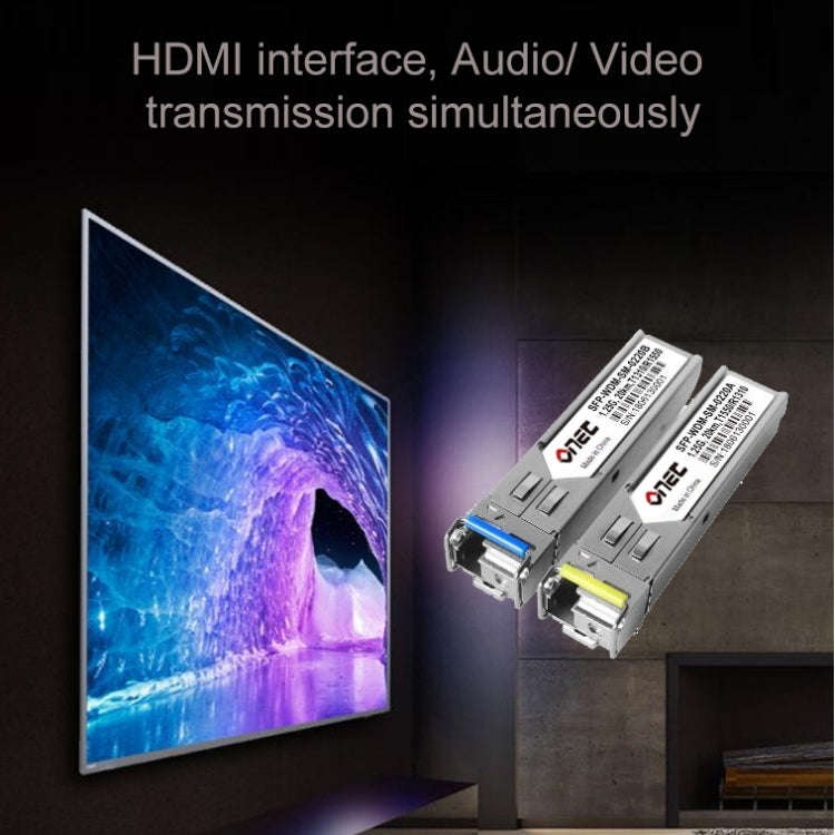 OPT882 HDMI Extender (Receiver & Sender) Fiber Optic Extender , Transmission Distance: 20KM (US P...