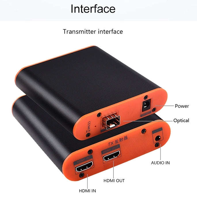 OPT882 HDMI Extender (Receiver & Sender) Fiber Optic Extender , Transmission Distance: 20KM (US P...