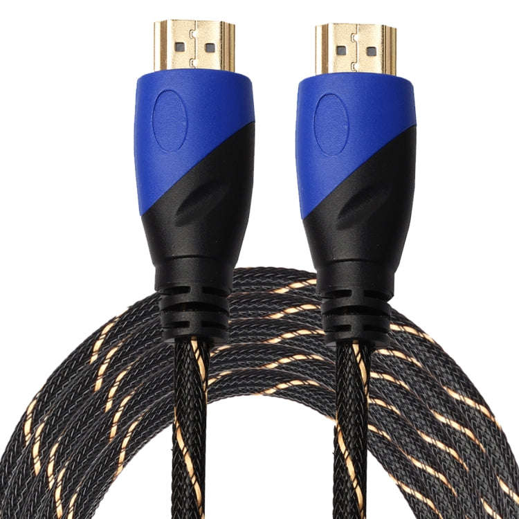 5m HDMI 1.4 Version 1080P Woven Net Line Blue Black Head HDMI Male to HDMI Male Audio Video Conne...