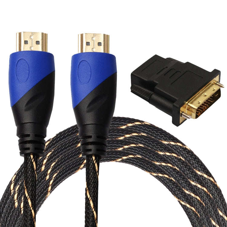 3m HDMI 1.4 Version 1080P Woven Net Line Blue Black Head HDMI Male to HDMI Male Audio Video Conne...