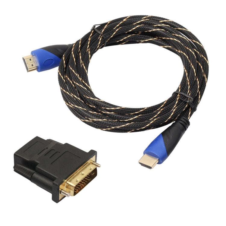3m HDMI 1.4 Version 1080P Woven Net Line Blue Black Head HDMI Male to HDMI Male Audio Video Conne...