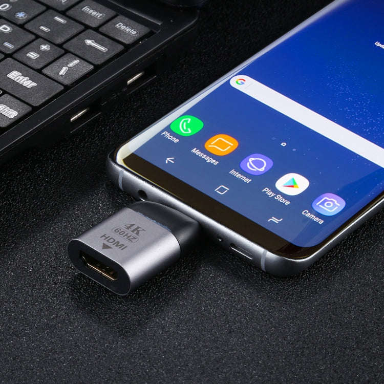 Type-C Male Connector To HDMI Version 2.0 Adapter,Supports 3D Visual Effects