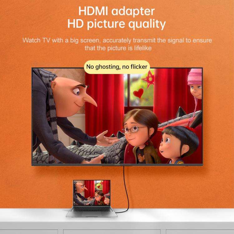 Micro HDMI Male to HDMI Female Gold-plated Head Adapter