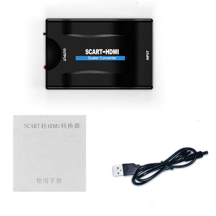 SCART to HDMI HDTV1080P HD Converter (Black)