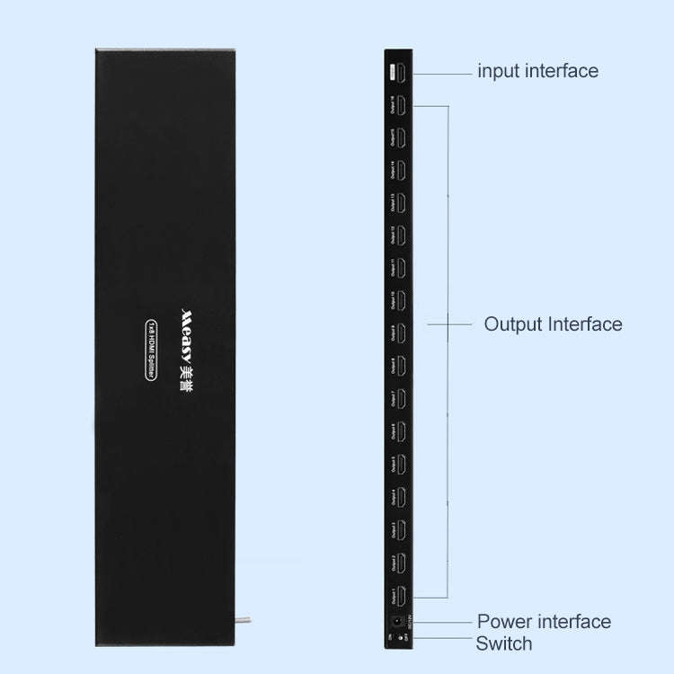 Measy SPH116 1 to 16 4K HDMI 1080P Simultaneous Display Splitter(EU Plug)