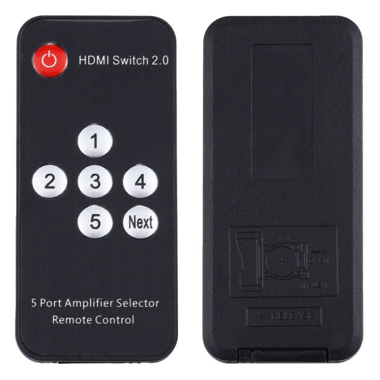 5X1 4K/60Hz HDMI 2.0 Switch with Remote Control, EU Plug