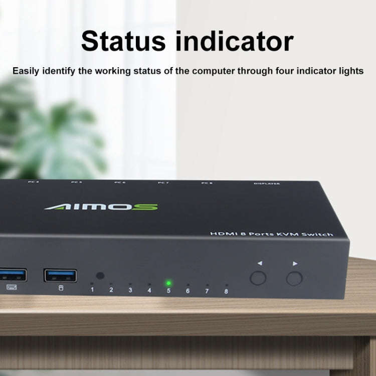 AIMOS AM-KVM801 HDMI 8 Ports KVM Switch