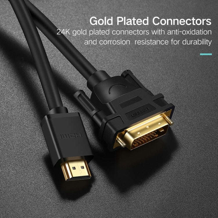UGREEN DVI D(24+1) Male to HDMI Male HD 2K Two-way Interchanging Line,Length: 1.5m