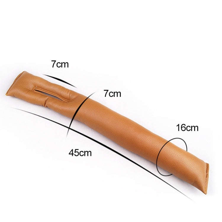 4 PCS Car Styling Accessories Seat Gap Filler Leather Pad Spacer Protective Softer Bar Slot Plug ...