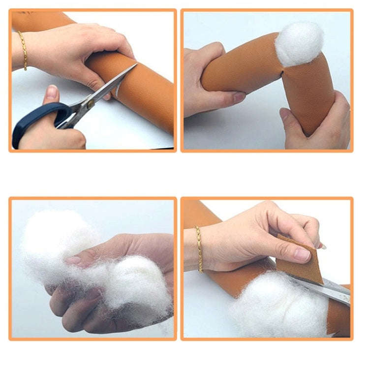 4 PCS Car Styling Accessories Seat Gap Filler Leather Pad Spacer Protective Softer Bar Slot Plug ...