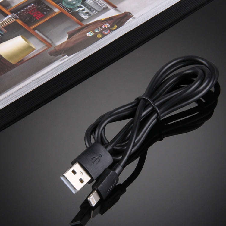 HAWEEL 1m High Speed 35 Cores 8 Pin to USB Sync Charging Cable for iPhone, iPad(Black)
