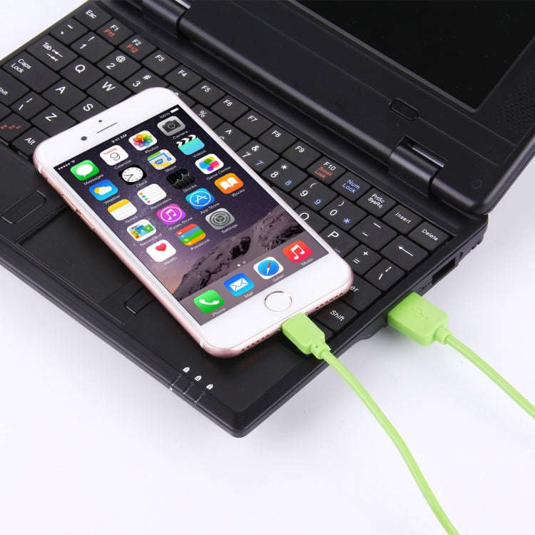HAWEEL 1m High Speed 35 Cores 8 Pin to USB Sync Charging Cable for iPhone, iPad(Green)