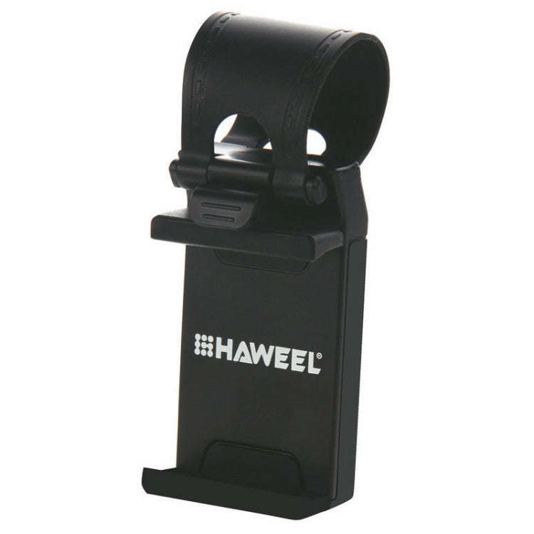 [HK Warehouse] HAWEEL Universal Car Steering Wheel Phone Mount Holder(Black)