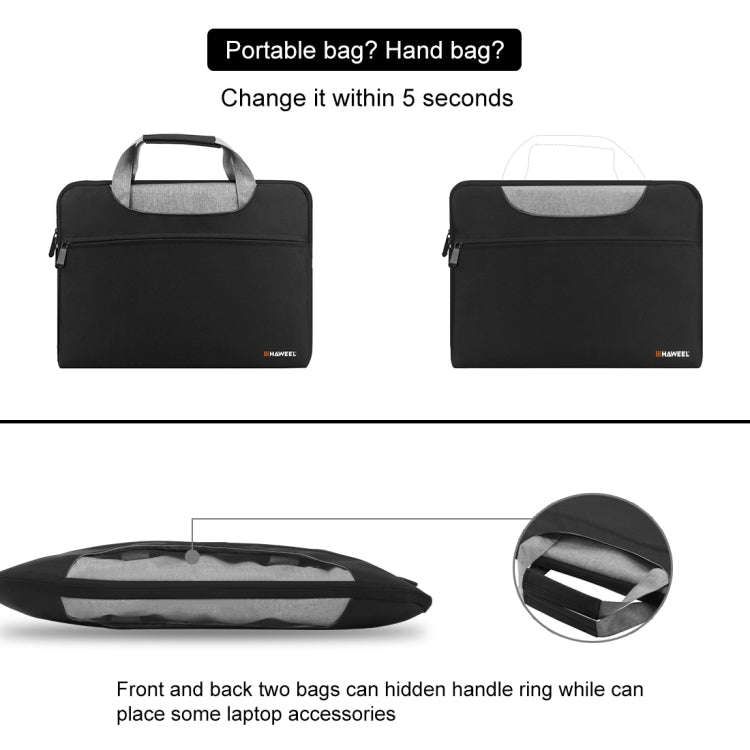 HAWEEL 13-15 inch Laptop Handbag For Macbook, Samsung, Lenovo, Sony, DELL Alienware, CHUWI, ASUS,...