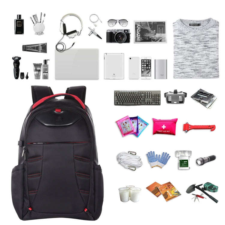 HAWEEL Foldable Removable Outdoor Portable Dual Shoulders Laptop Backpack(Black)