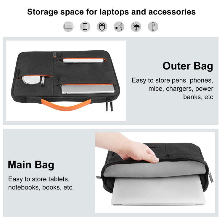 HAWEEL 13.0 inch Sleeve Case Zipper Briefcase Laptop Handbag For Macbook, Samsung, Lenovo Thinkpa...