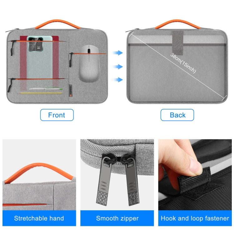 HAWEEL 13.0 inch Sleeve Case Zipper Briefcase Laptop Handbag For Macbook, Samsung, Lenovo Thinkpa...