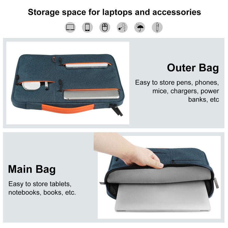 HAWEEL 13.0 inch Sleeve Case Zipper Briefcase Laptop Handbag For Macbook, Samsung, Lenovo Thinkpa...