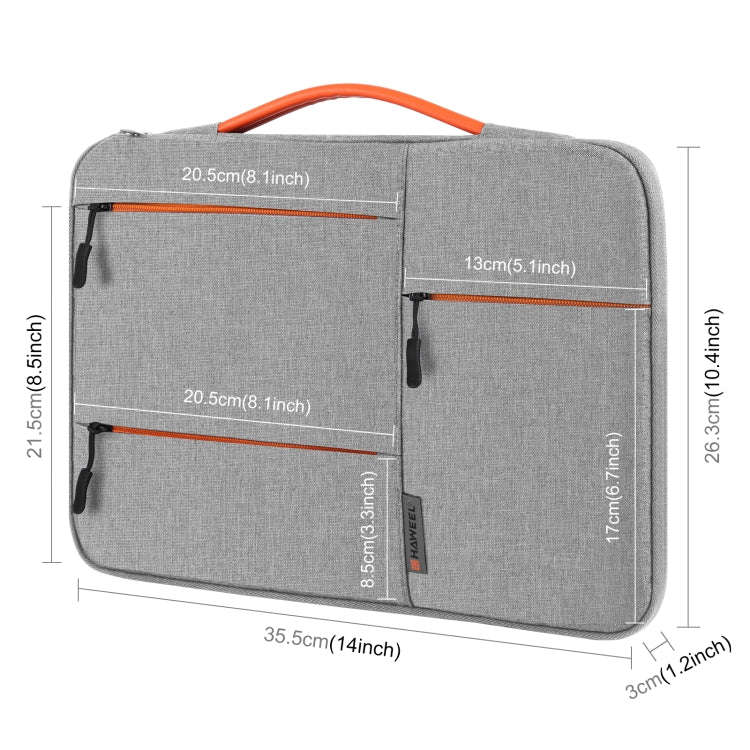 HAWEEL 14.0 inch-15.0 inch Laptop Sleeve Case Zipper Briefcase Handbag For Macbook, Samsung, Leno...