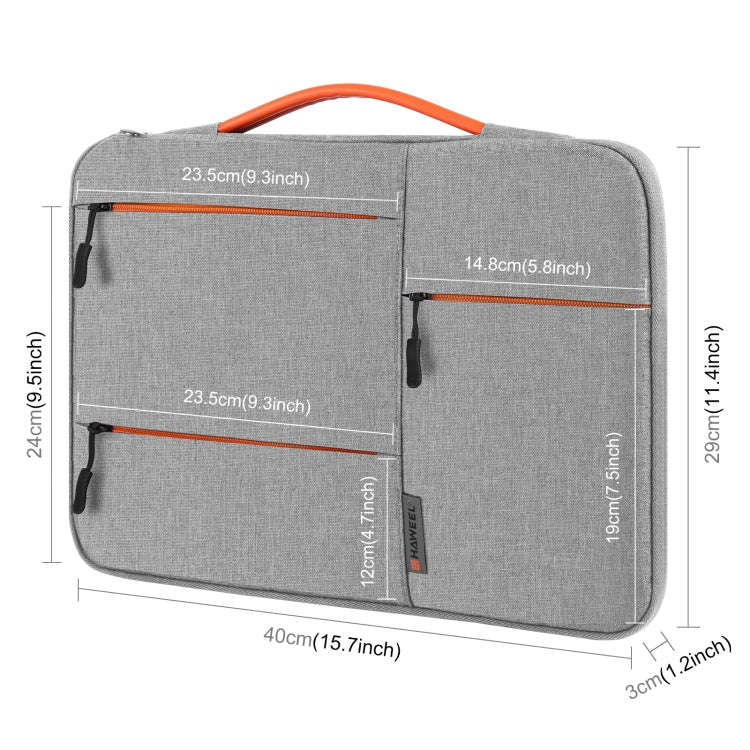 HAWEEL 15.0 inch Sleeve Case Zipper Briefcase Laptop Handbag For Macbook, Samsung, Lenovo Thinkpa...
