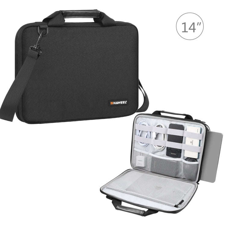 HAWEEL 13.0 inch-14.0 inch Briefcase Crossbody Laptop Bag For Macbook, Lenovo Thinkpad, ASUS, HP(...