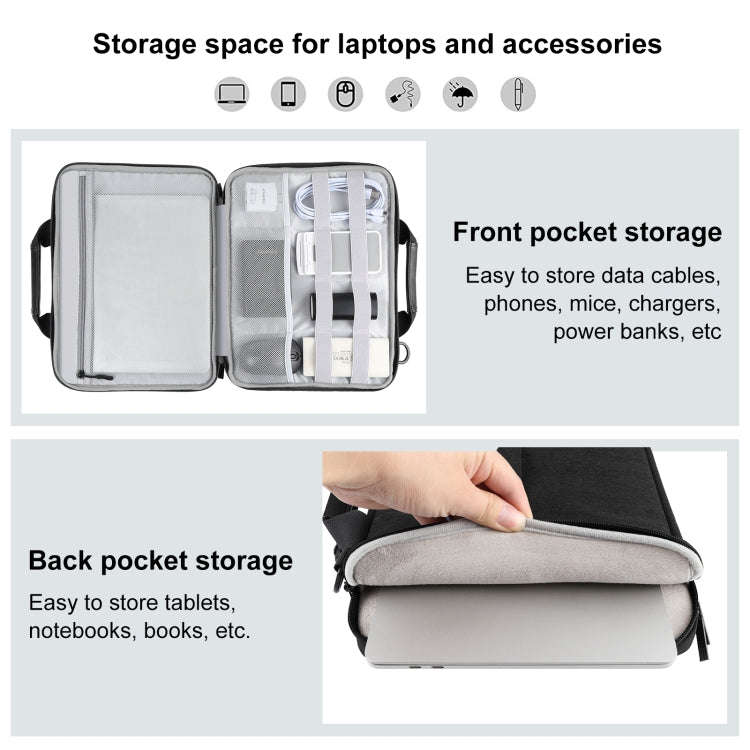 HAWEEL 13.0 inch-14.0 inch Briefcase Crossbody Laptop Bag For Macbook, Lenovo Thinkpad, ASUS, HP(...