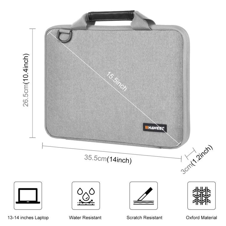 HAWEEL 13.0 inch-14.0 inch Briefcase Crossbody Laptop Bag For Macbook, Lenovo Thinkpad, ASUS, HP(...