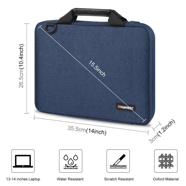 HAWEEL 13.0 inch-14.0 inch Briefcase Crossbody Laptop Bag For Macbook, Lenovo Thinkpad, ASUS, HP(...