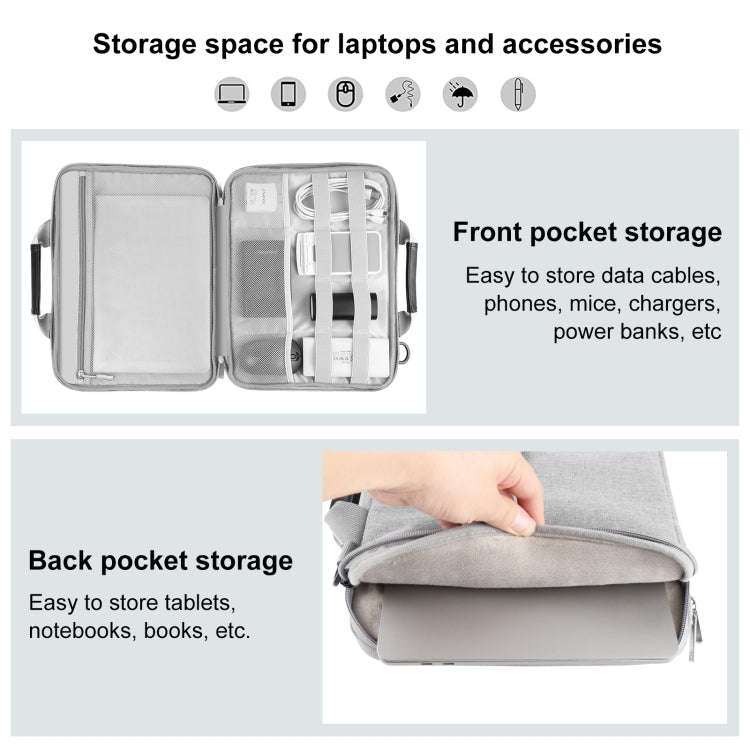 HAWEEL 15.0 inch -16.0 inch Briefcase Crossbody Laptop Bag For Macbook, Lenovo Thinkpad, ASUS, HP...