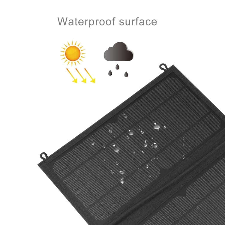 HAWEEL 12W 2 Panels Foldable Solar Panel Charger Bag with 5V / 3.1A Max Dual USB Ports, Support Q...