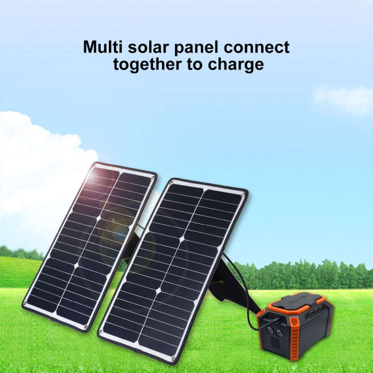 HAWEEL Portable 20W Monocrystalline Silicon Solar Power Panel Charger, with USB Port & Holder & T...