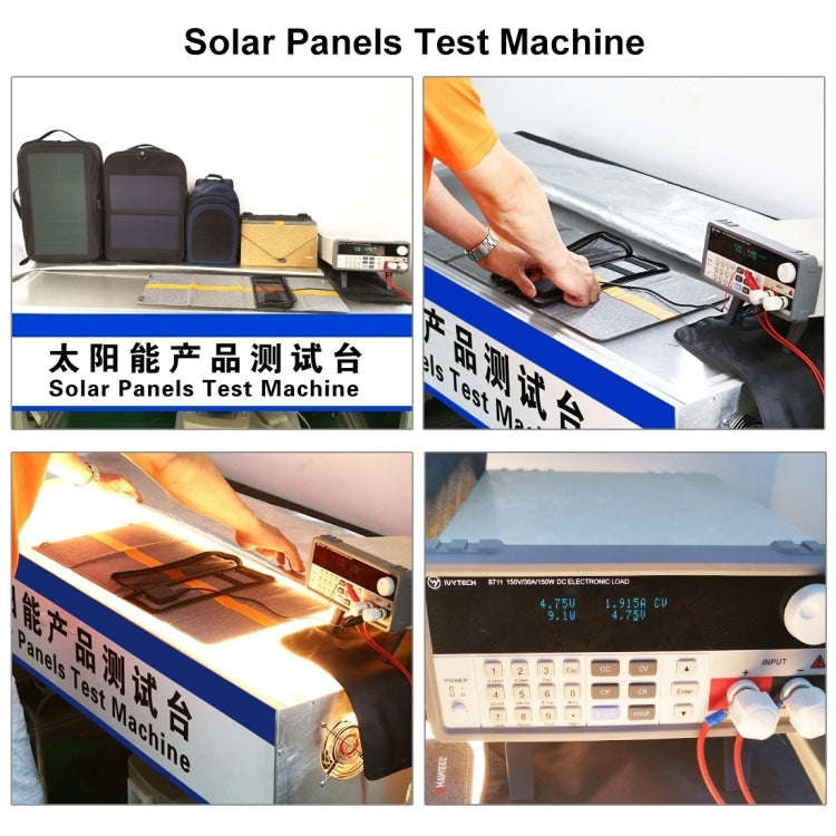 HAWEEL 42W Foldable Umbrella Top Solar Panel Charger with 5V 3.0A Max Dual USB Ports, Support QC3...