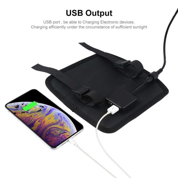 HAWEEL 42W Foldable Umbrella Top Solar Panel Charger with 5V 3.0A Max Dual USB Ports, Support QC3...