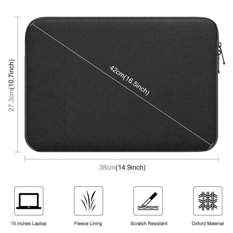 HAWEEL 15.0 inch Sleeve Case Zipper Briefcase Laptop Carrying Bag, For Macbook, Samsung, Lenovo, ...