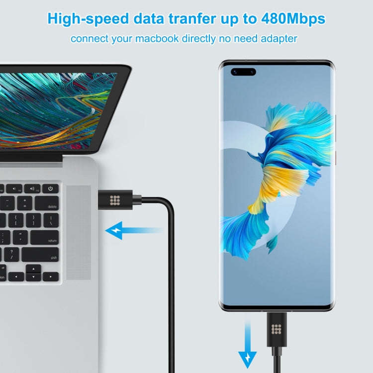 HAWEEL 1m 25W 3A Type-C / USB-C to Type-C / USB-C Fast Charging Data Cable with OTG