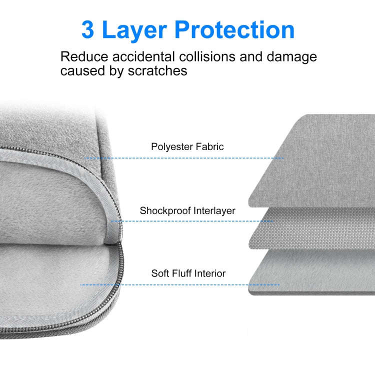 HAWEEL 11 inch Tablet Sleeve Case Zipper Briefcase Bag for 9.7-11.0 inch Tablets(Grey)