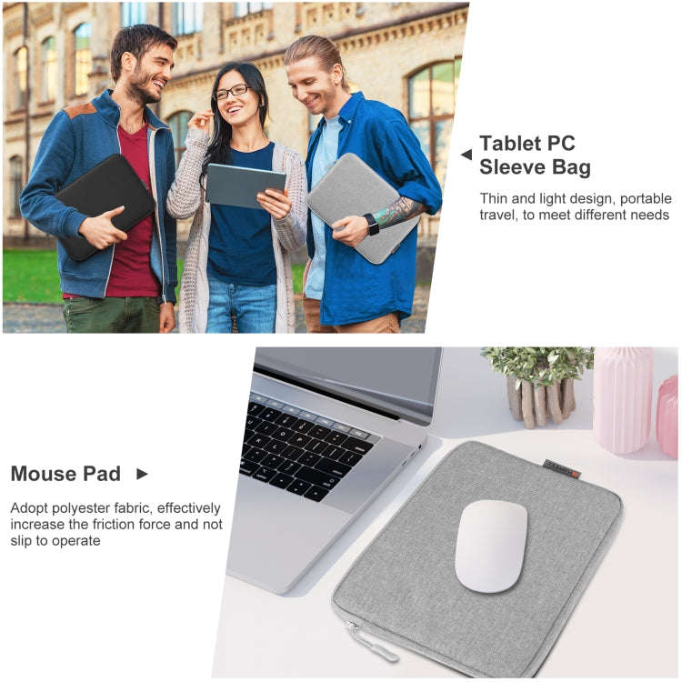 HAWEEL 11 inch Tablet Sleeve Case Zipper Briefcase Bag for 9.7-11.0 inch Tablets(Grey)