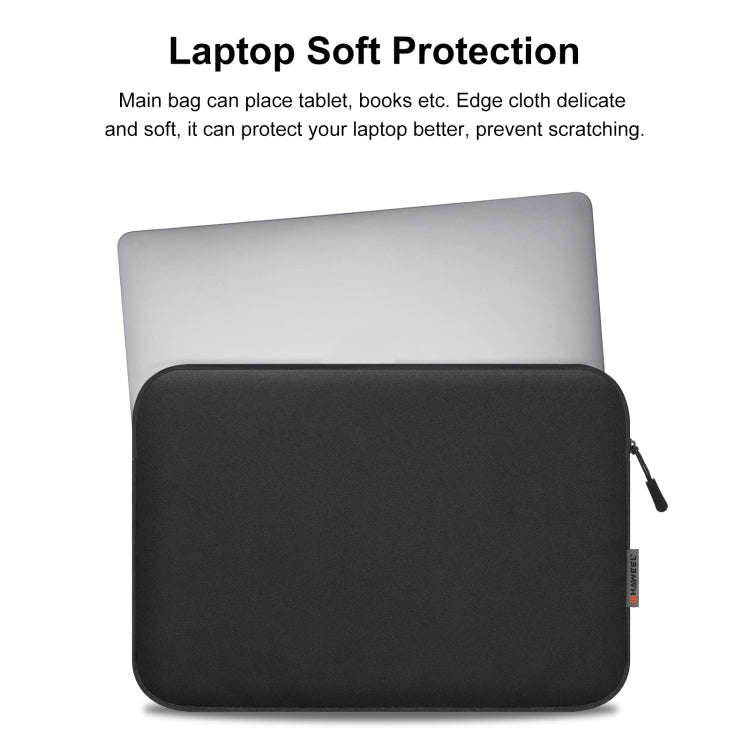 HAWEEL 15 inch Laptop Sleeve Case Zipper Briefcase Bag for 14-15 inch Laptop(Black)