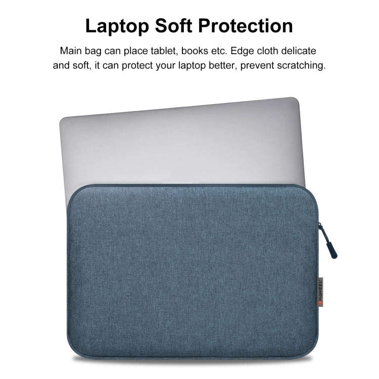 HAWEEL 15 inch Laptop Sleeve Case Zipper Briefcase Bag for 14-15 inch Laptop(Dark Blue)