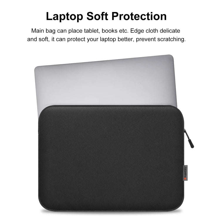HAWEEL 16 inch Laptop Sleeve Case Zipper Briefcase Bag for 15-16.7 inch Laptop(Black)