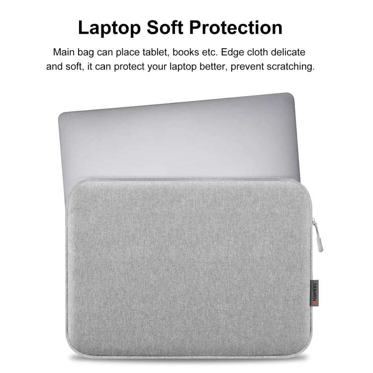 HAWEEL 16 inch Laptop Sleeve Case Zipper Briefcase Bag for 15-16.7 inch Laptop(Grey)