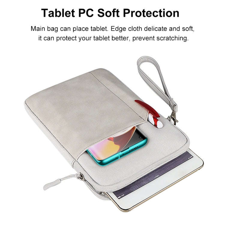 HAWEEL Splash-proof Pouch Sleeve Tablet Bag for iPad mini, 7.9-8.4 inch Tablets(Light Grey)