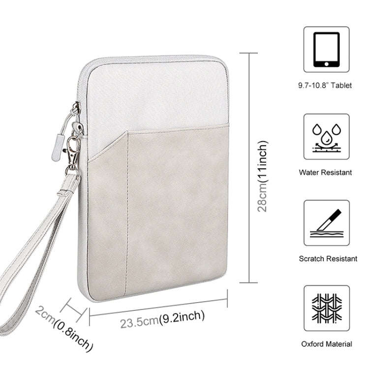 HAWEEL Splash-proof Pouch Sleeve Tablet Bag for iPad, 9.7 -11 inch Tablets(Light Grey)