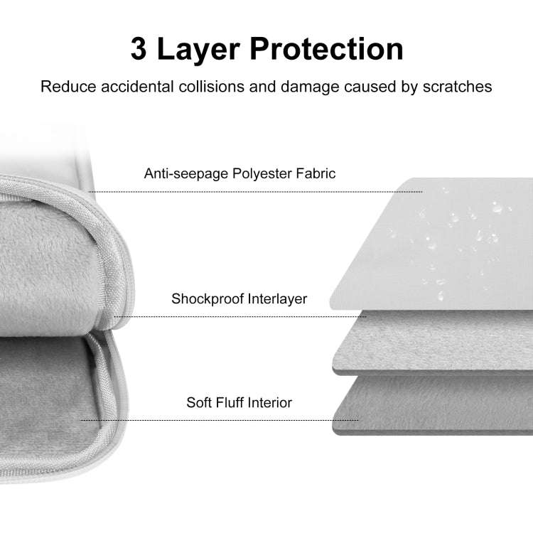 HAWEEL Splash-proof Pouch Sleeve Tablet Bag for iPad, 9.7 -11 inch Tablets(Light Grey)